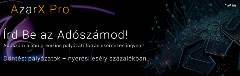 Adószám alapú precíziós pályázati forráslekérdezés ingyen!!