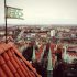 City on cloudy day